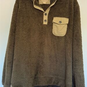 Buffalo Jackson Trading Company Men's Brown Kodiak Fleece Pull over